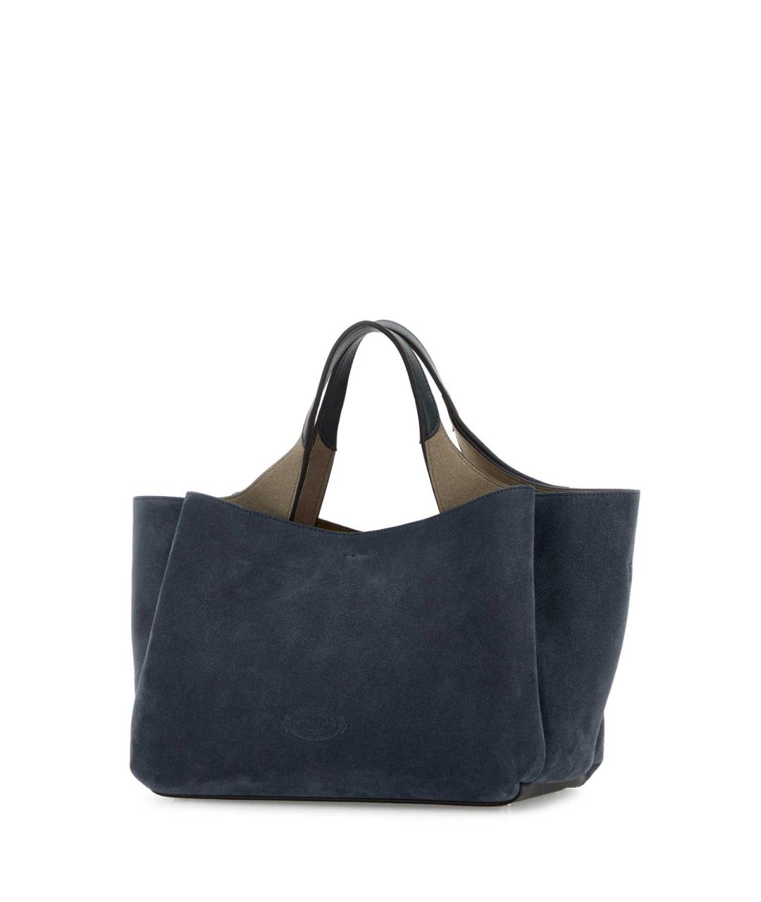 TOD'S Синяя кожаная сумка тоут, фото 2