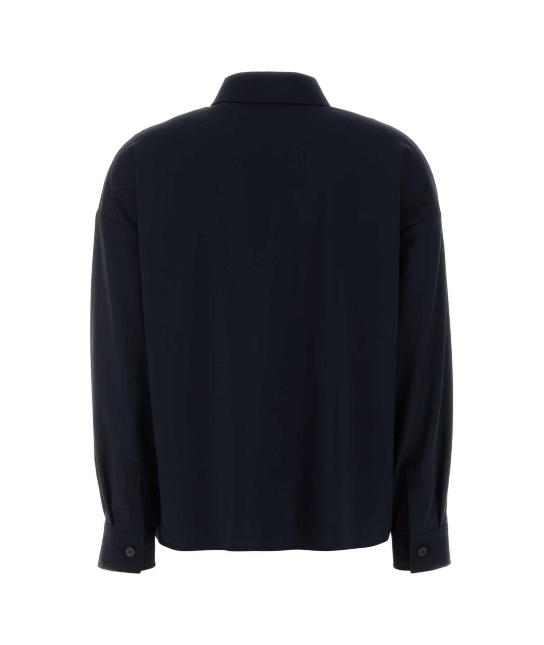 WEEKEND MAX MARA Синяя шерстяная рубашка, фото 2