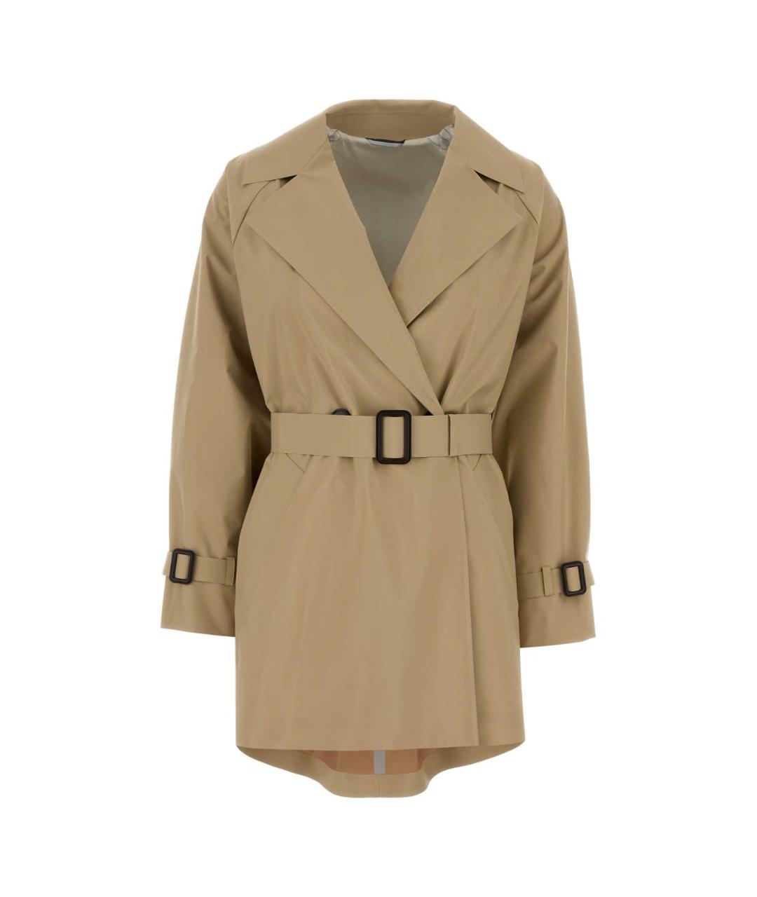 WEEKEND MAX MARA Бежевый хлопковый тренч/плащ, фото 1