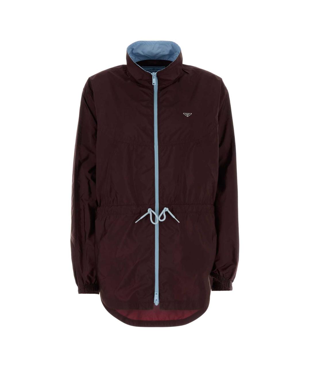 PRADA Бордовая полиамидовая куртка, фото 1
