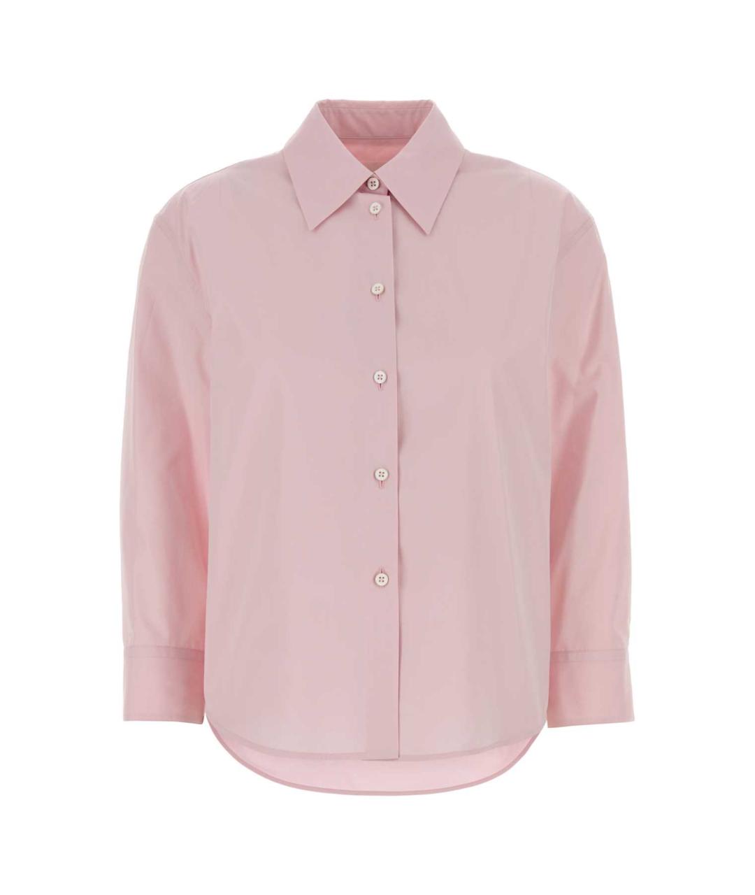 JIL SANDER Розовая хлопковая рубашка, фото 1