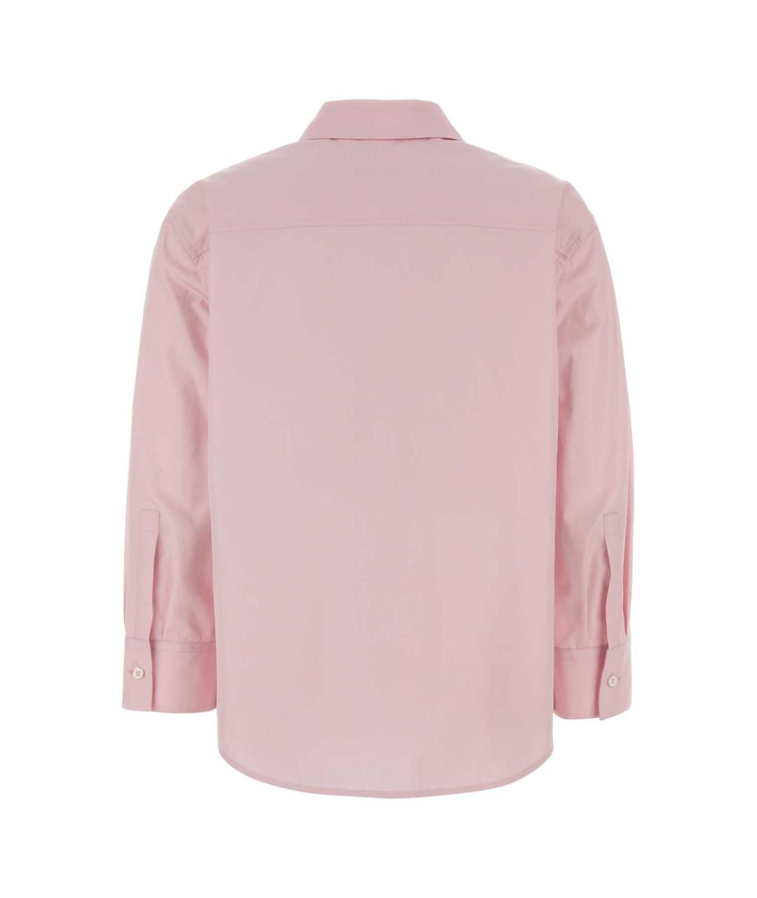 JIL SANDER Розовая хлопковая рубашка, фото 2