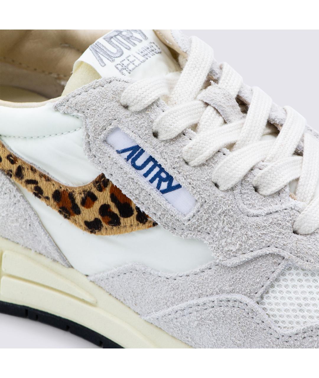 AUTRY Серые кожаные кроссовки, фото 4