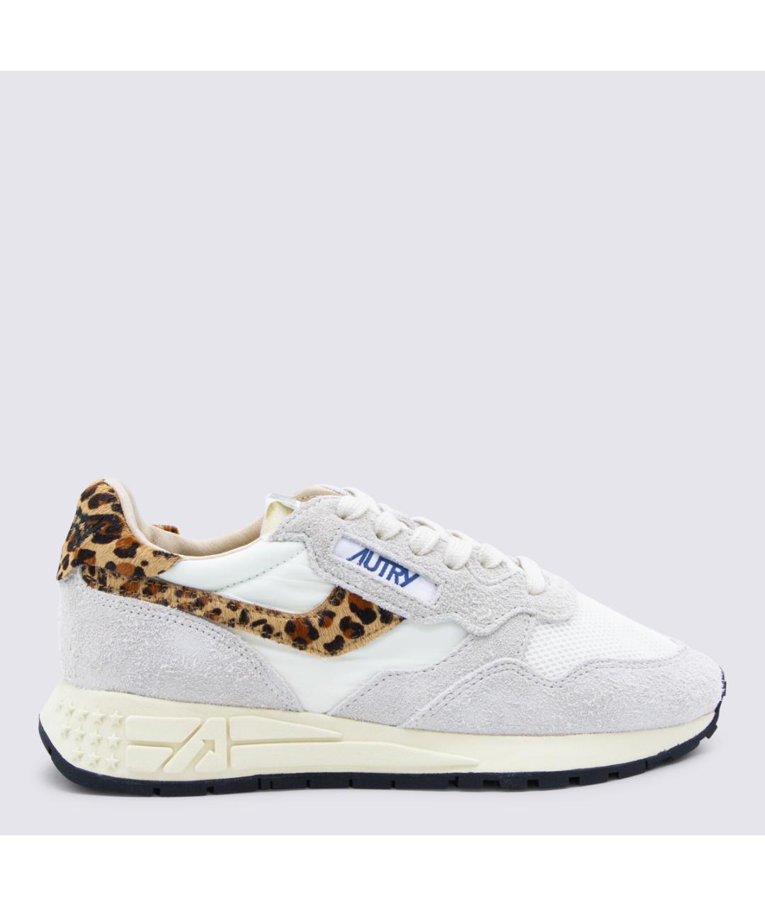 AUTRY Серые кожаные кроссовки, фото 5