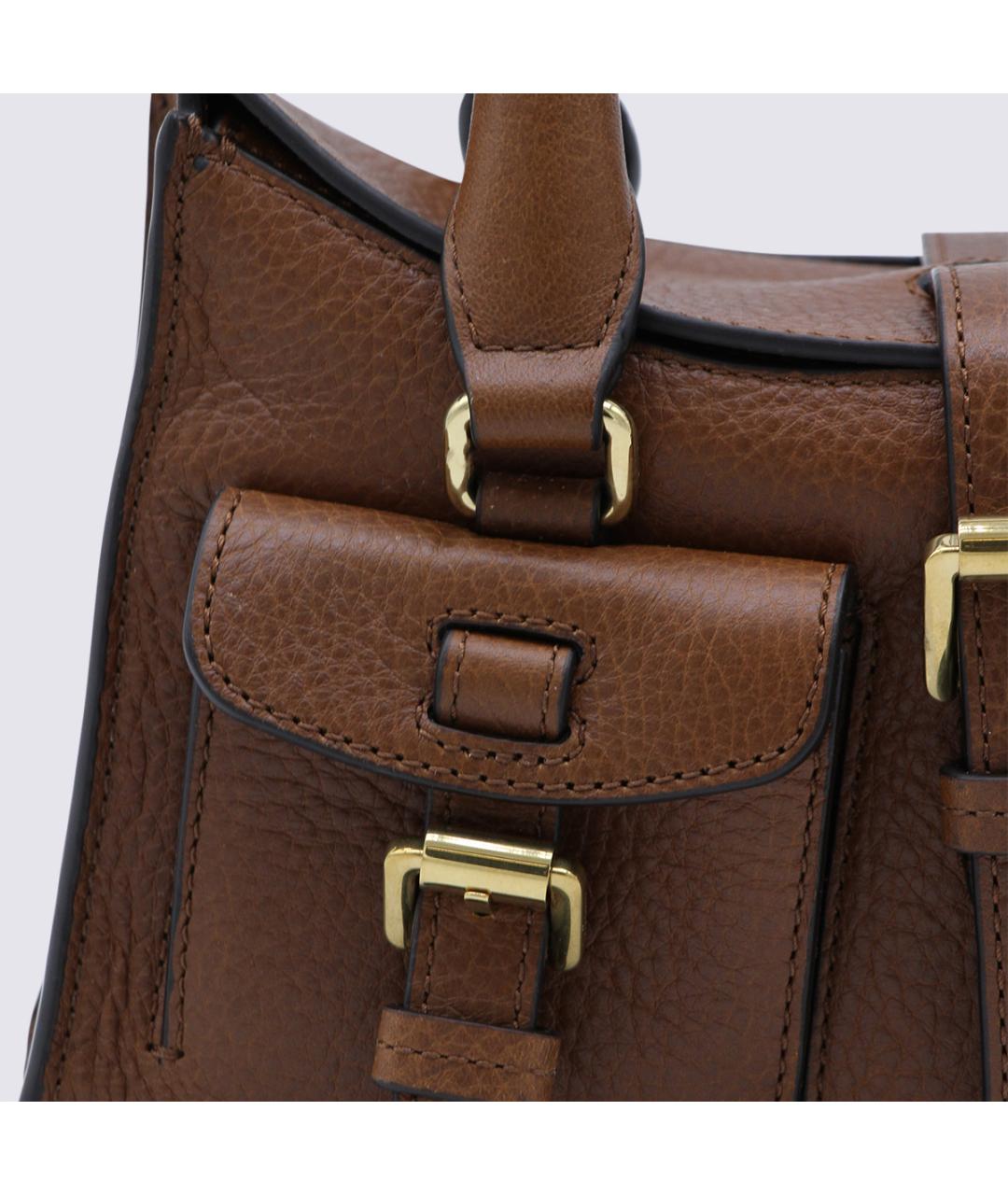 MULBERRY Коричневая кожаная сумка тоут, фото 4