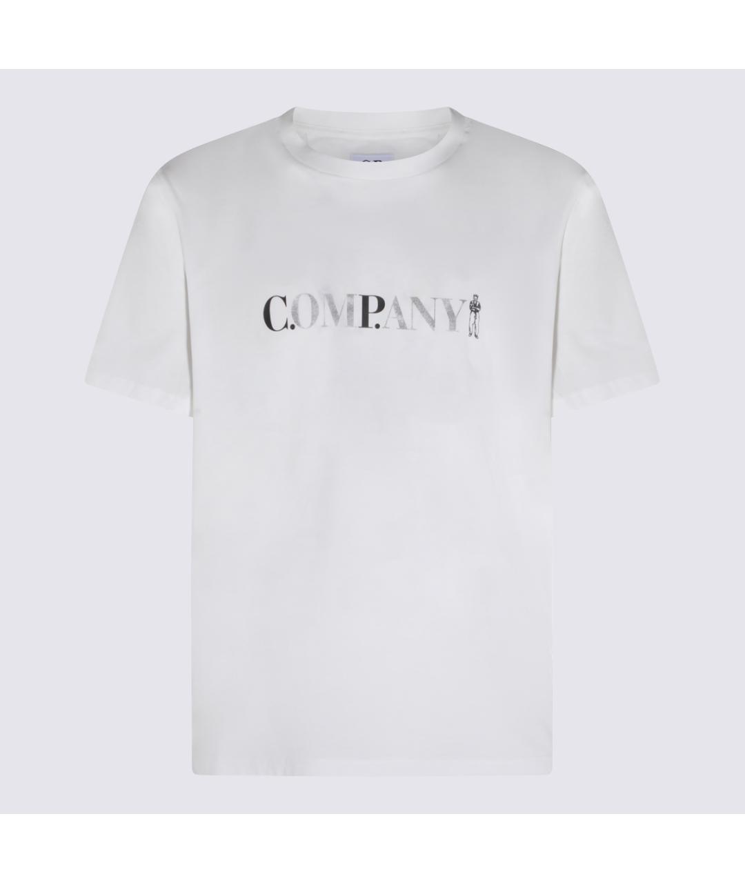 CP COMPANY Белая хлопковая футболка, фото 4