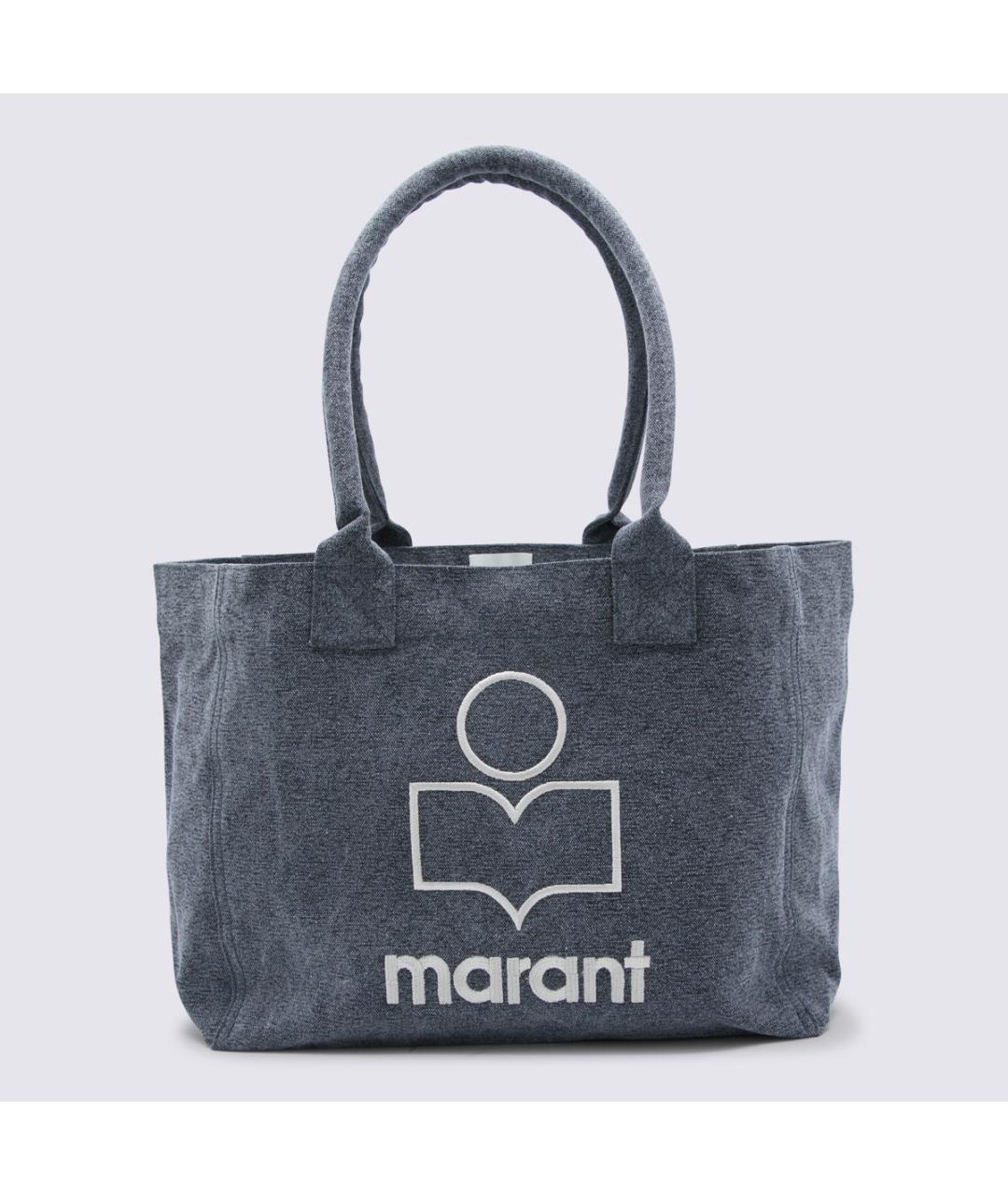 ISABEL MARANT Серая хлопковая сумка тоут, фото 5