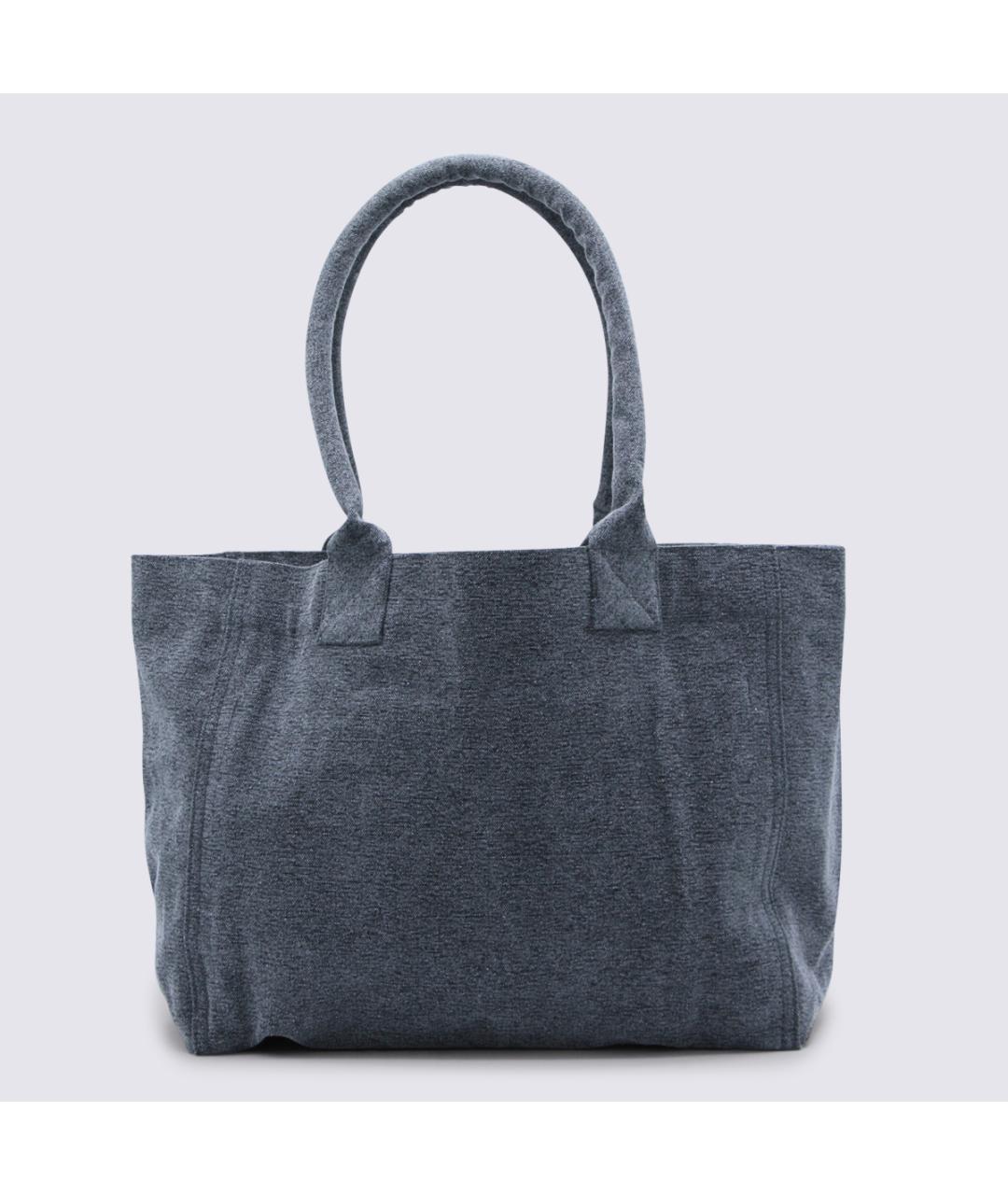 ISABEL MARANT Серая хлопковая сумка тоут, фото 3