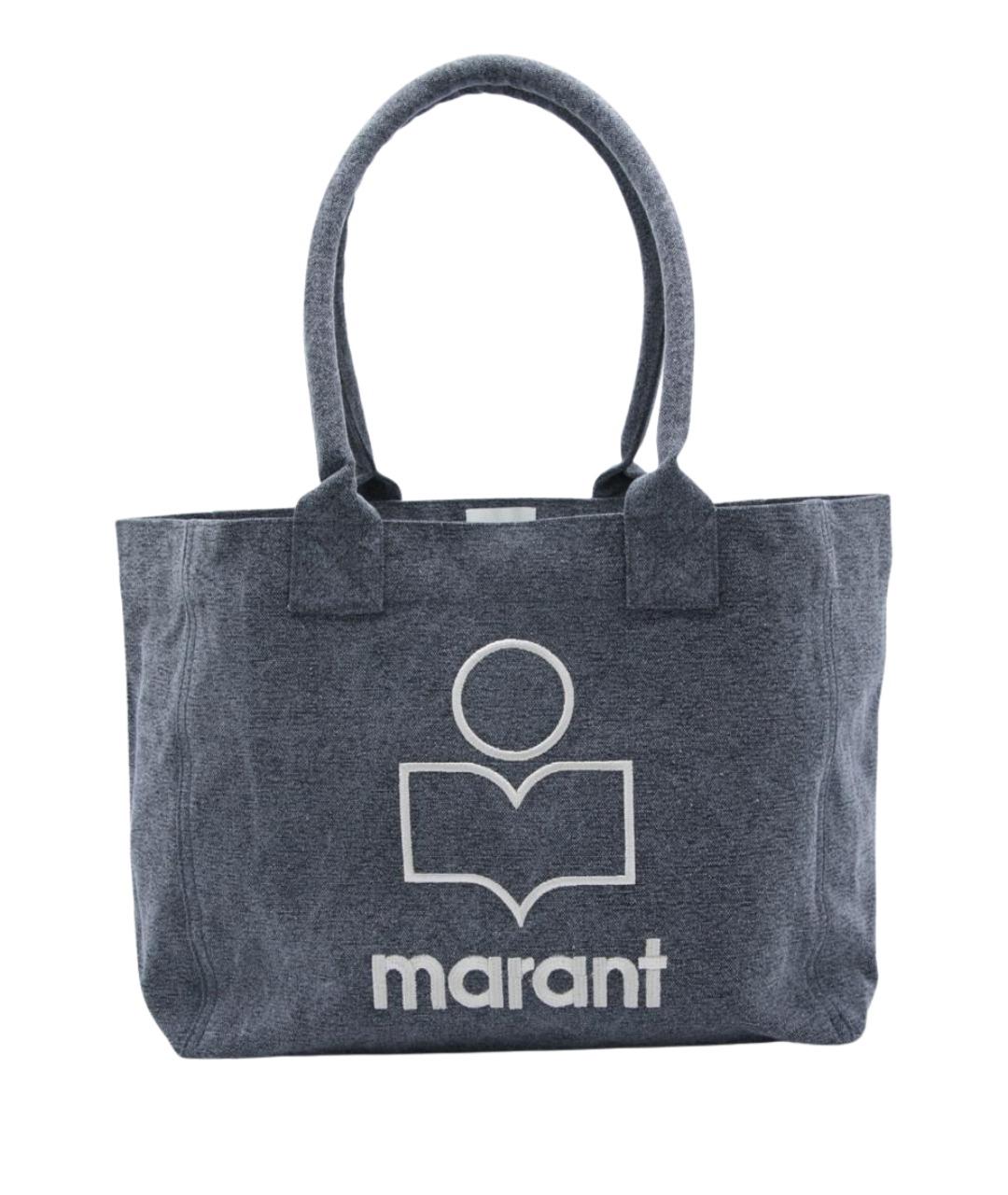 ISABEL MARANT Серая хлопковая сумка тоут, фото 1