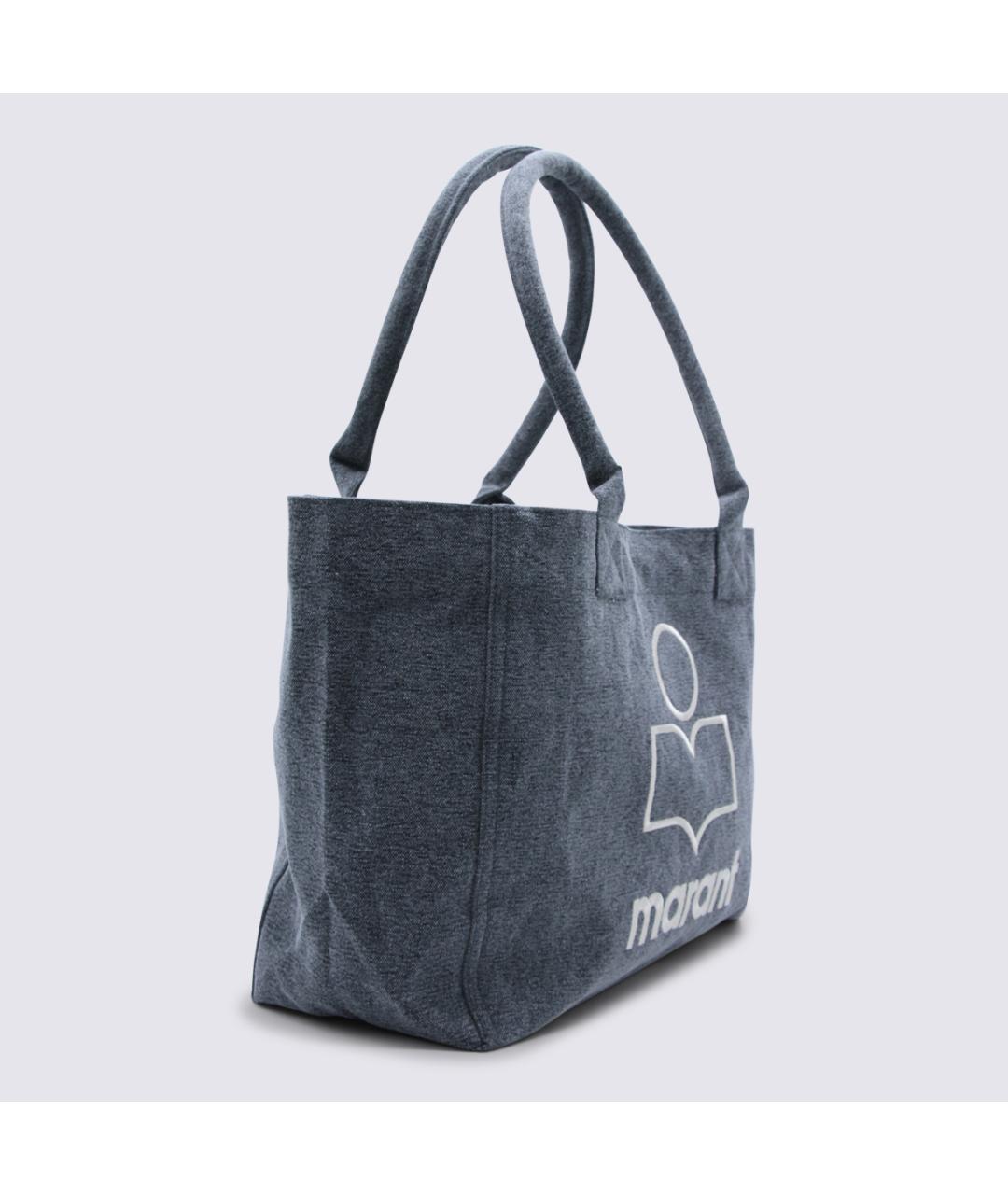 ISABEL MARANT Серая хлопковая сумка тоут, фото 2