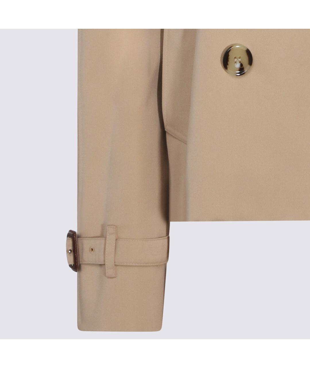 BURBERRY Бежевая хлопковая куртка, фото 4