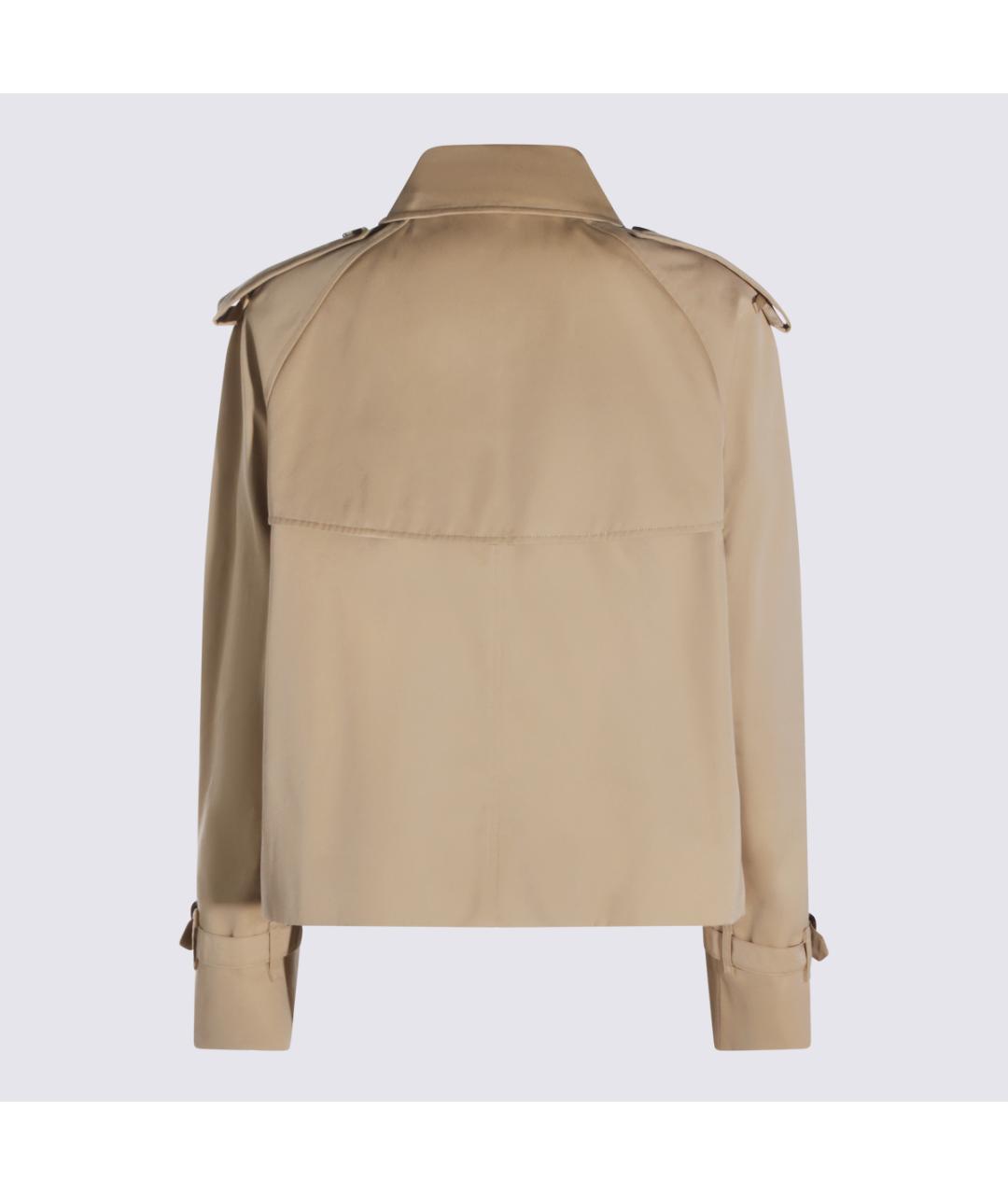 BURBERRY Бежевая хлопковая куртка, фото 2