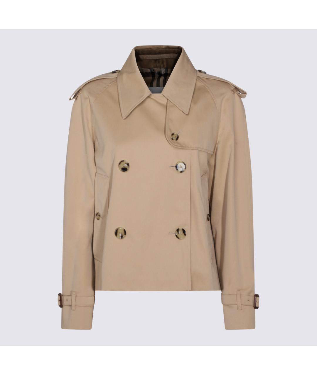 BURBERRY Бежевая хлопковая куртка, фото 5