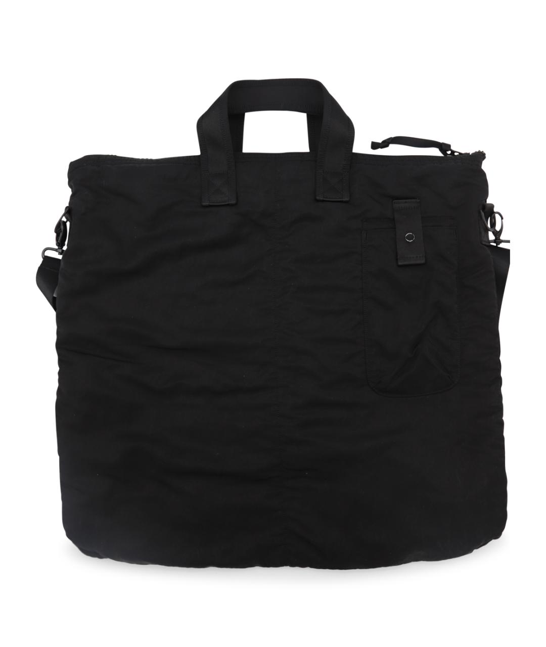 CP COMPANY Черная синтетическая сумка тоут, фото 2