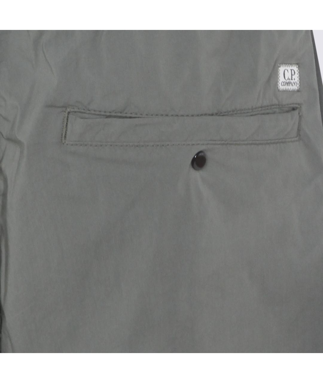 CP COMPANY Серые хлопковые шорты, фото 4