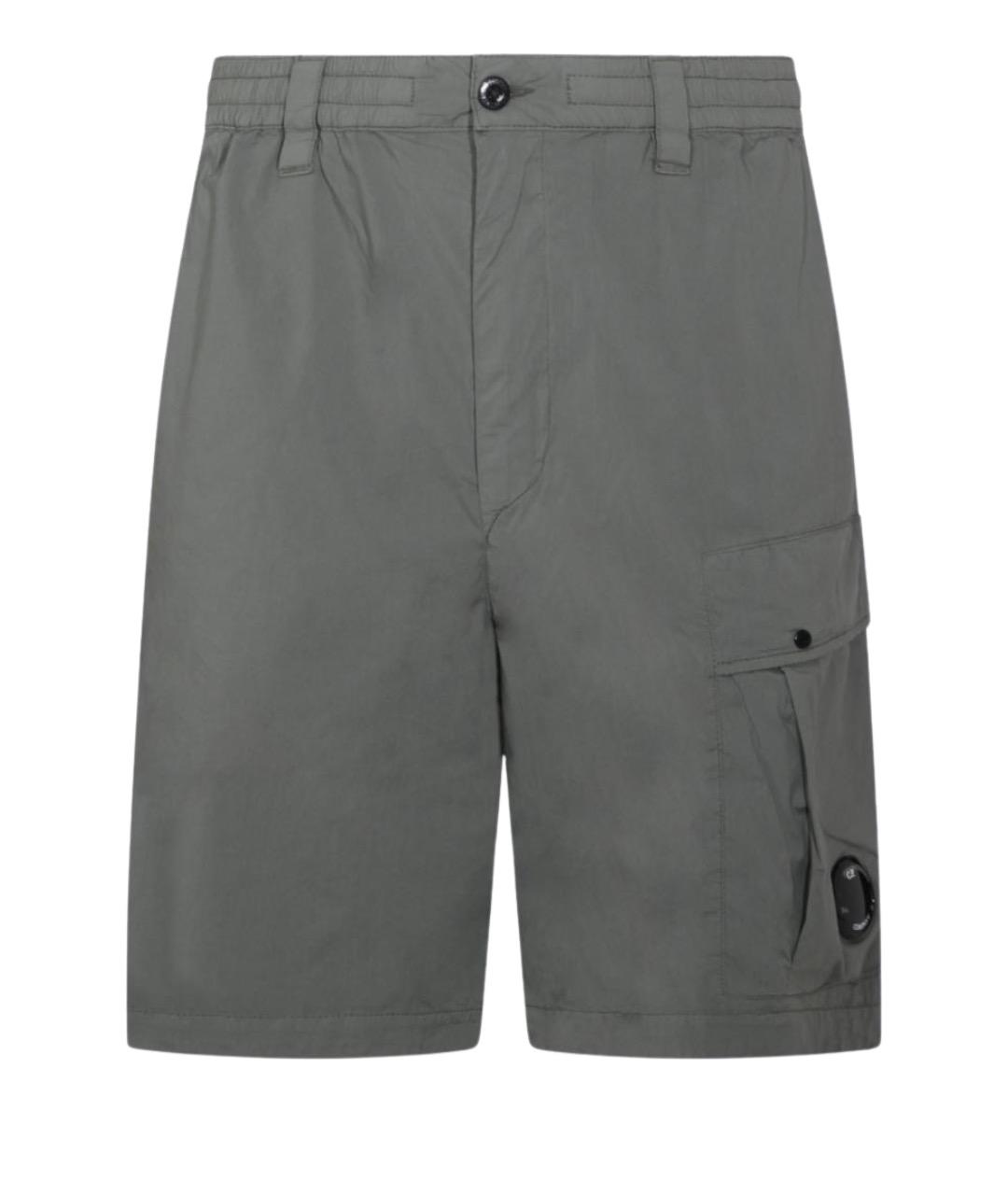 CP COMPANY Серые хлопковые шорты, фото 1