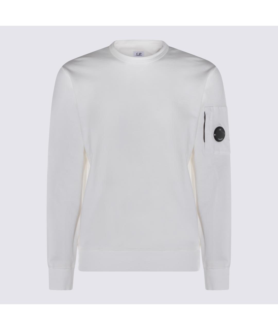 CP COMPANY Белый хлопковый джемпер / свитер, фото 4