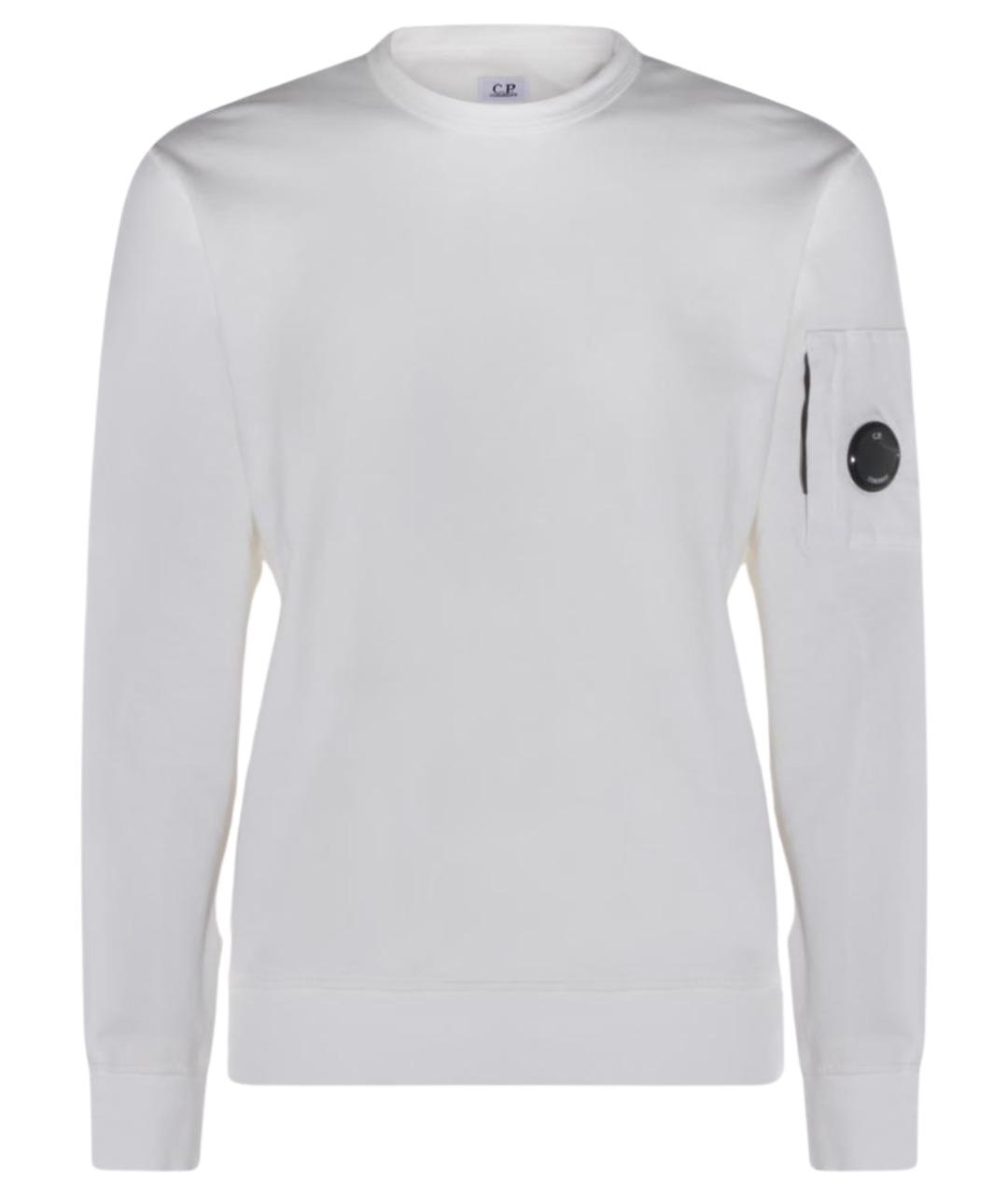 CP COMPANY Белый хлопковый джемпер / свитер, фото 1