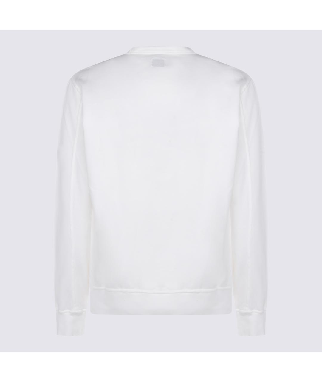 CP COMPANY Белый хлопковый джемпер / свитер, фото 2