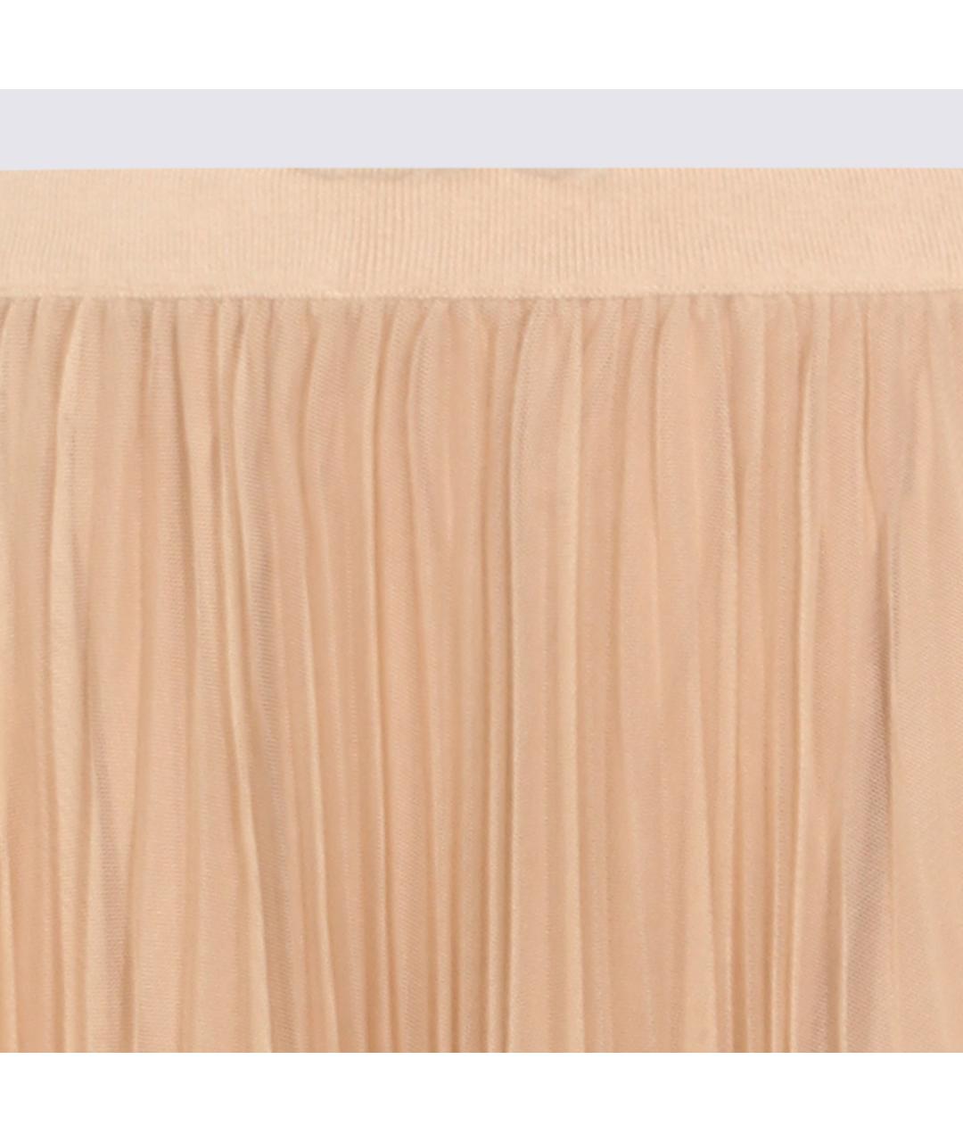FABIANA FILIPPI Бежевая полиэстеровая юбка миди, фото 3