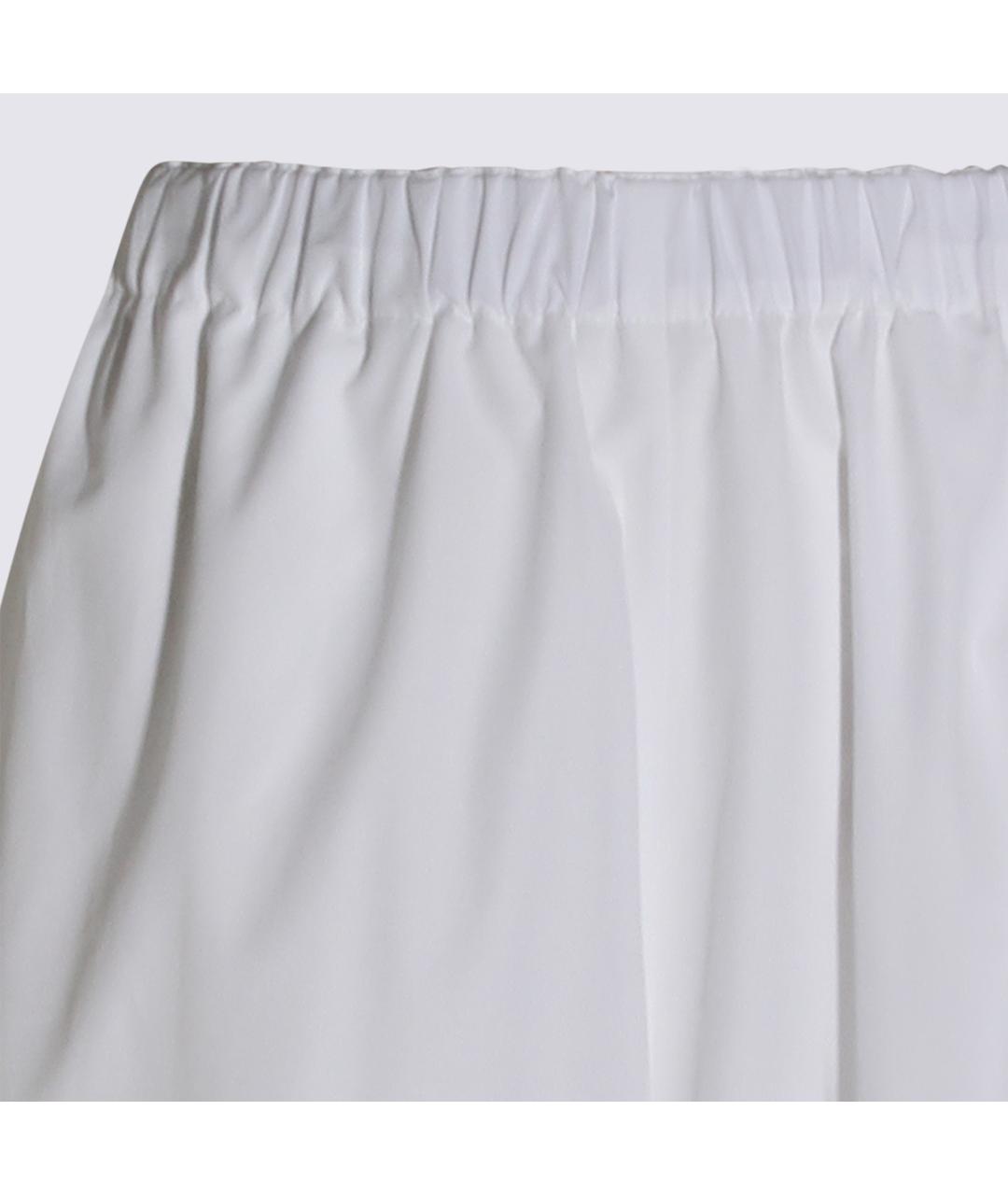 FABIANA FILIPPI Белые хлопковые прямые брюки, фото 2