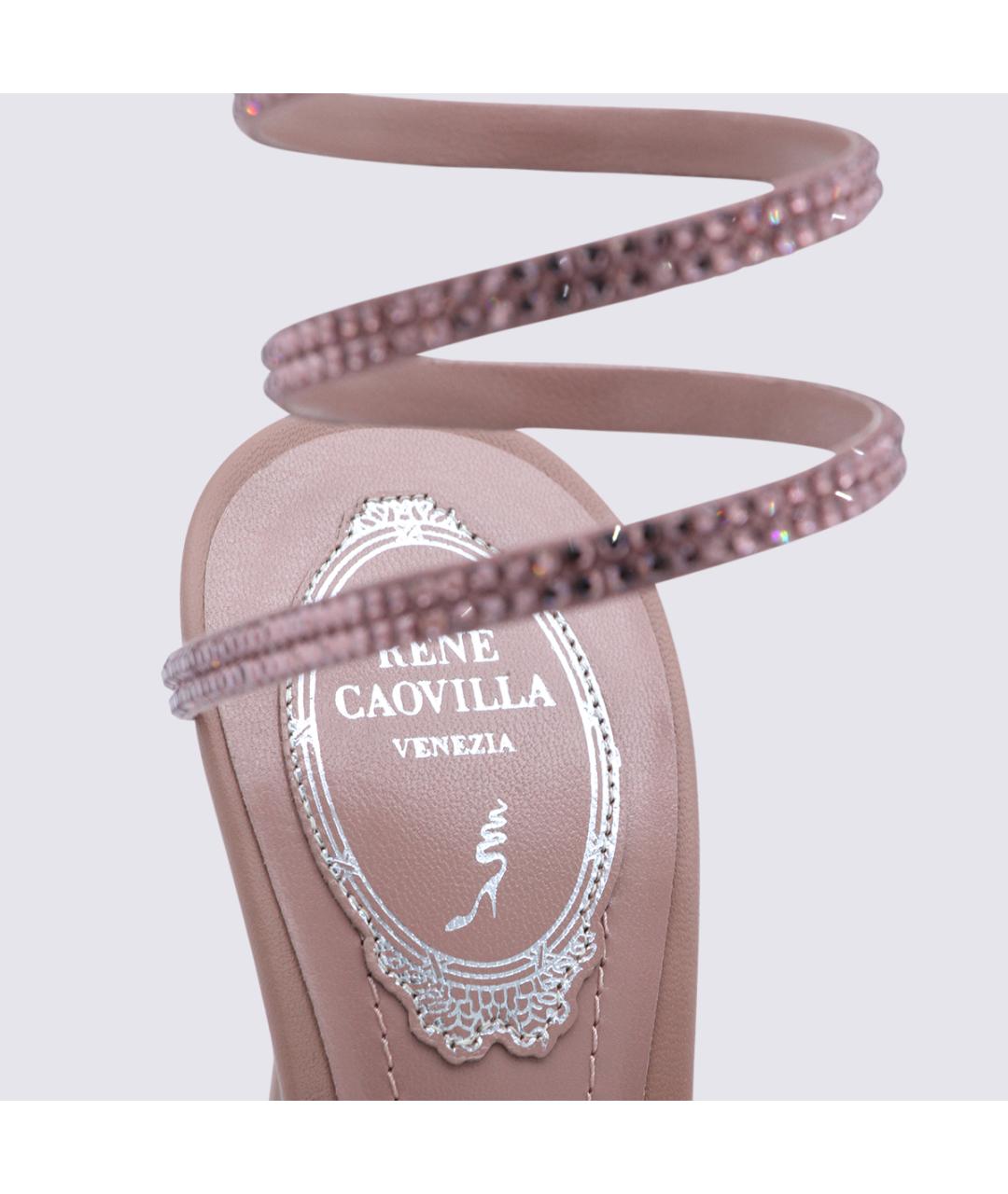 RENE CAOVILLA Кожаные босоножки, фото 4