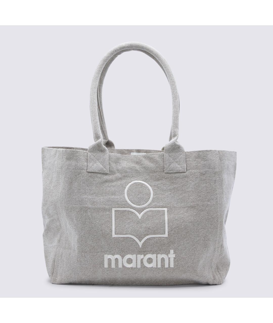 ISABEL MARANT Бежевая хлопковая сумка тоут, фото 5