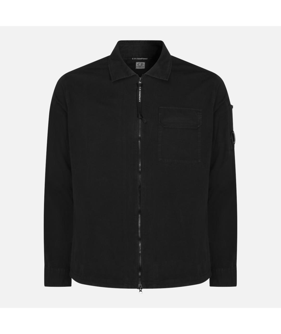 CP COMPANY Черная хлопковая кэжуал рубашка, фото 1