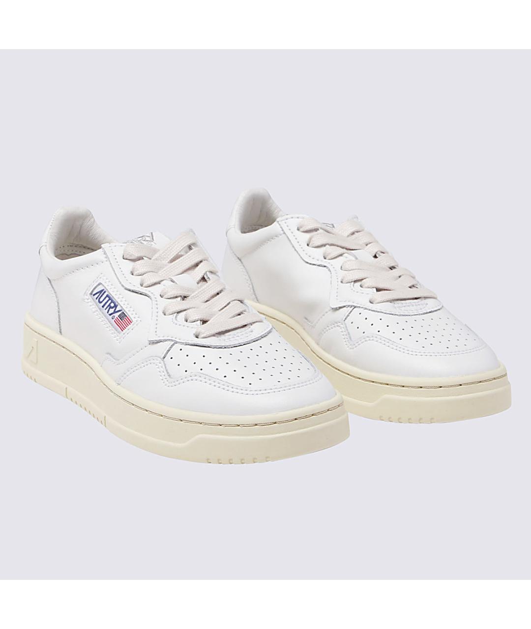 AUTRY Белые кожаные кроссовки, фото 2