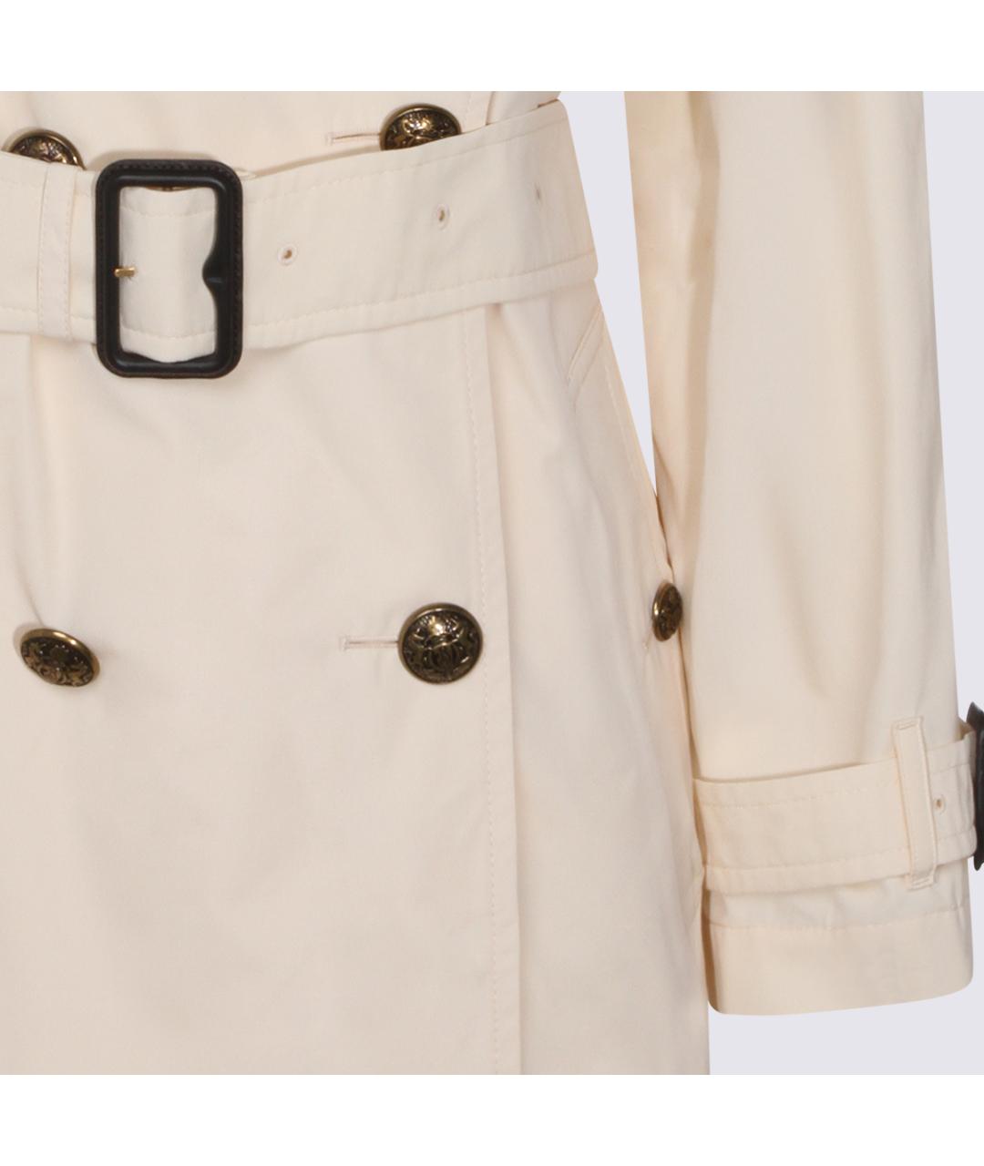 BURBERRY Белый хлопковый тренч/плащ, фото 3