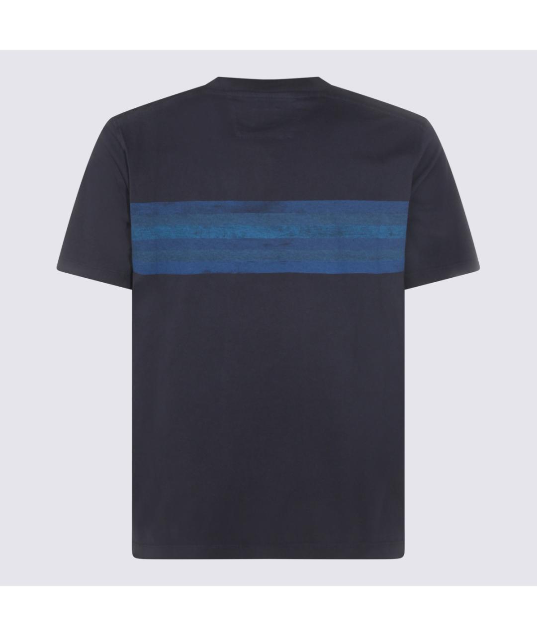 CP COMPANY Темно-синяя хлопковая футболка, фото 2