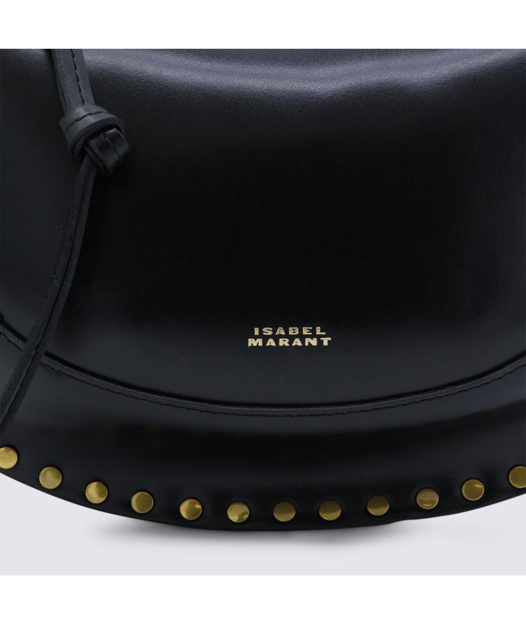 ISABEL MARANT Черная кожаная сумка через плечо, фото 4