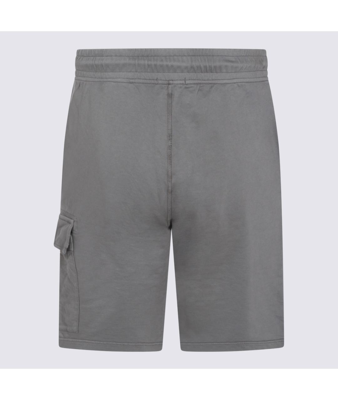 CP COMPANY Серые хлопковые шорты, фото 2