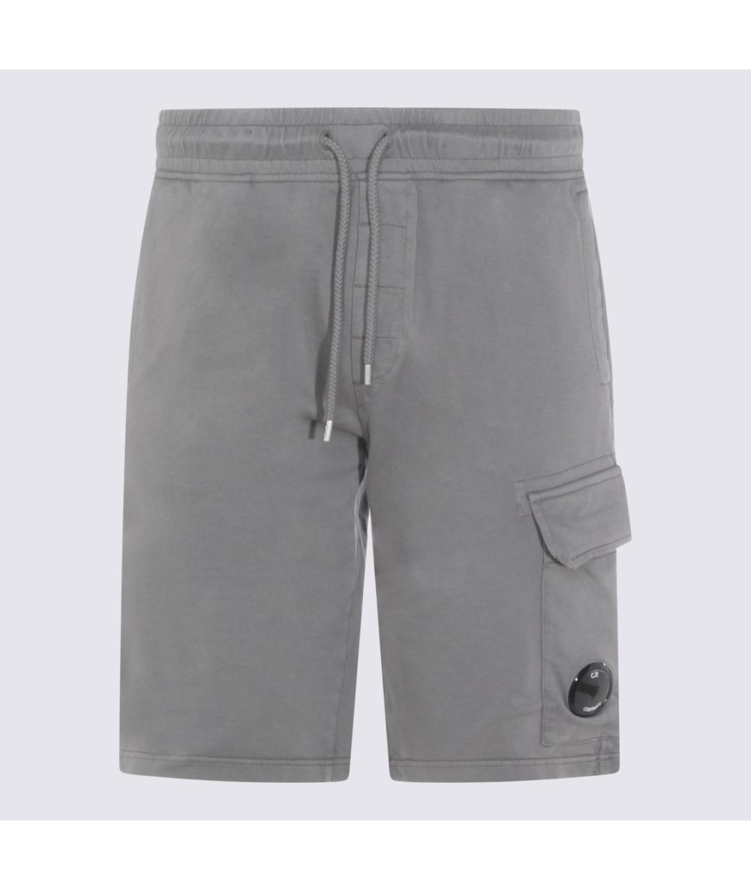 CP COMPANY Серые хлопковые шорты, фото 5
