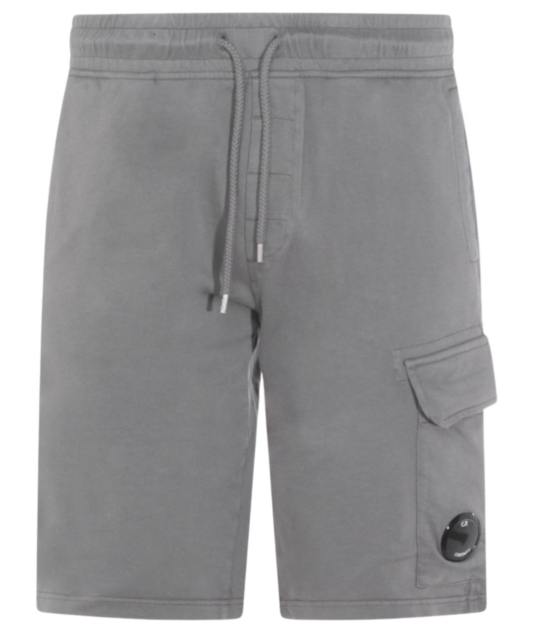 CP COMPANY Серые хлопковые шорты, фото 1