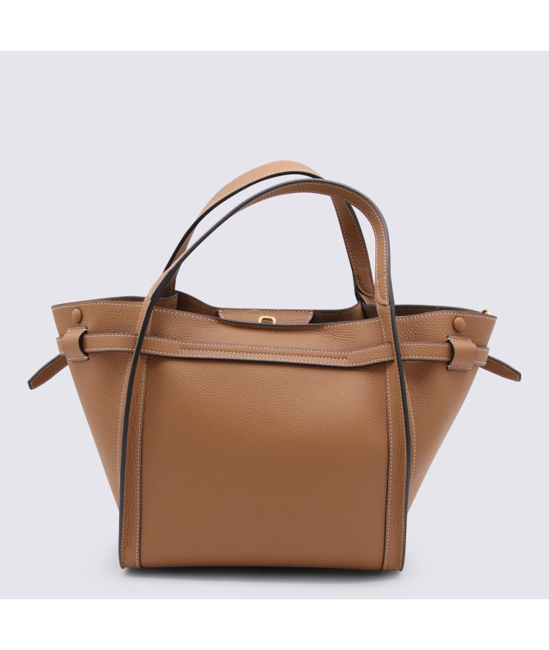 TOD'S Коричневая кожаная сумка тоут, фото 2