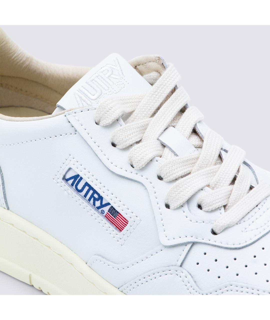 AUTRY Белые кожаные кроссовки, фото 4