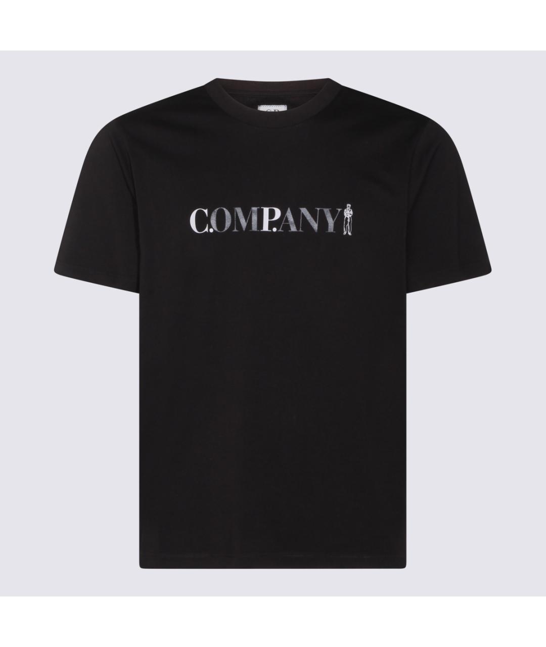 CP COMPANY Черная хлопковая футболка, фото 4