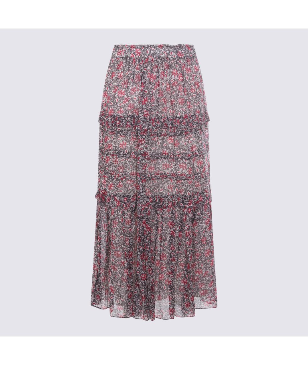 ISABEL MARANT ETOILE Мульти хлопковая юбка миди, фото 4