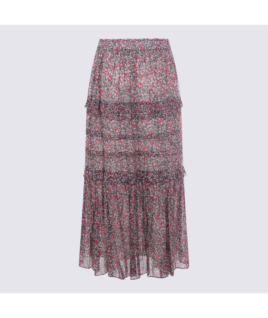 ISABEL MARANT ETOILE Мульти хлопковая юбка миди, фото 2