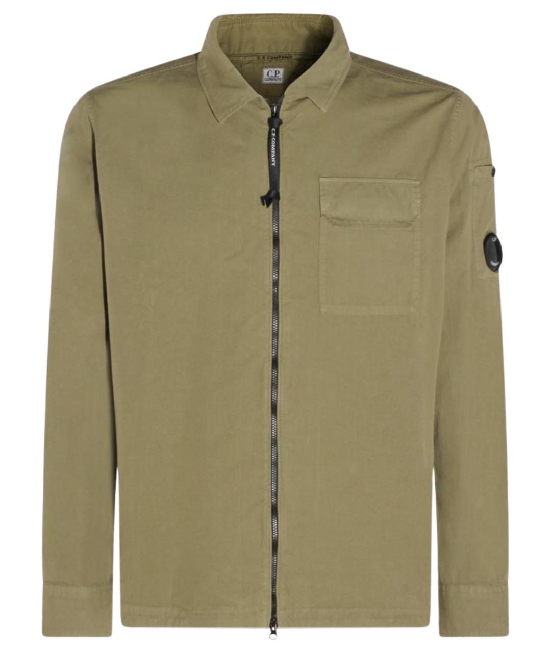 CP COMPANY Зеленая хлопковая куртка, фото 1