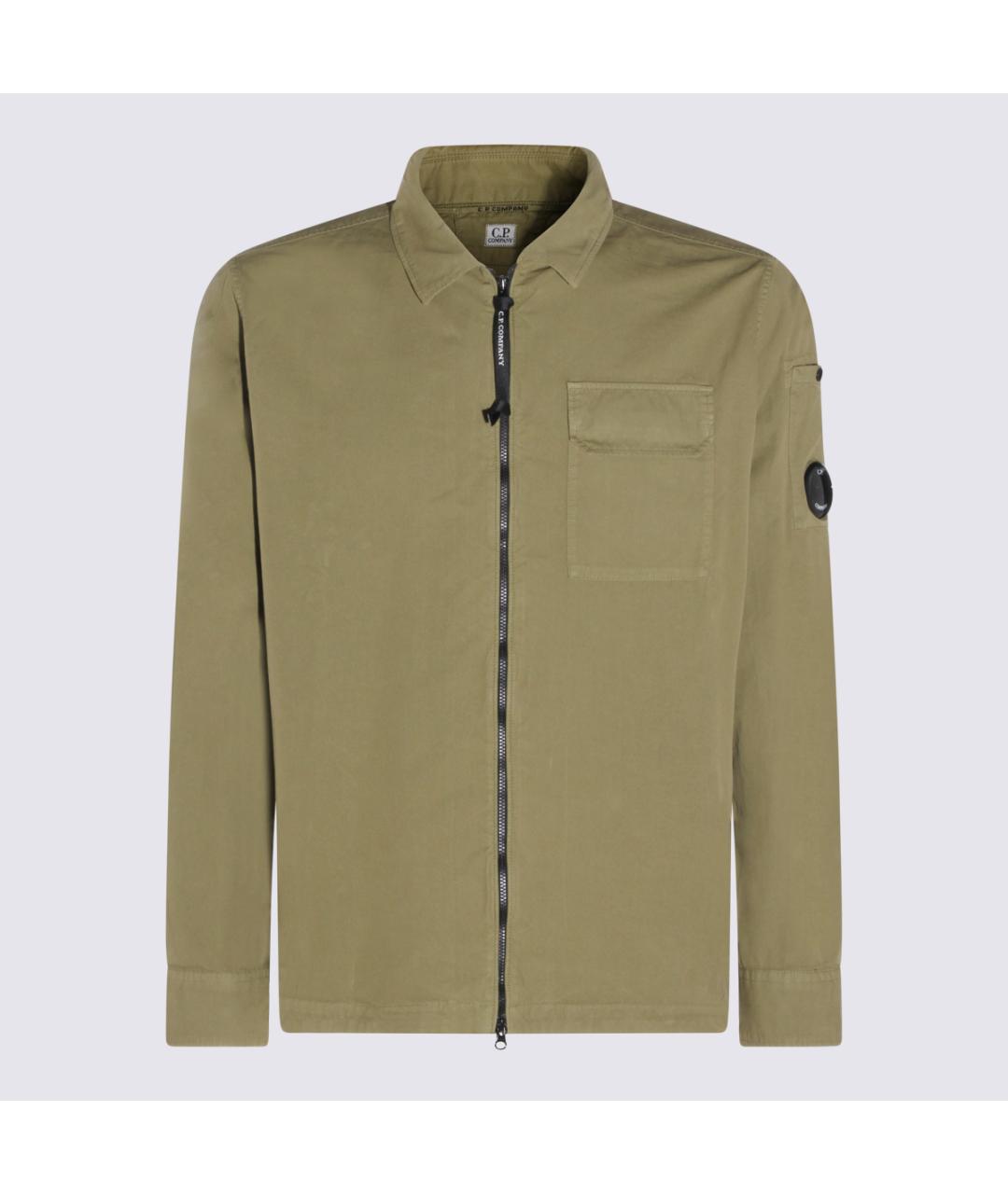 CP COMPANY Зеленая хлопковая куртка, фото 4