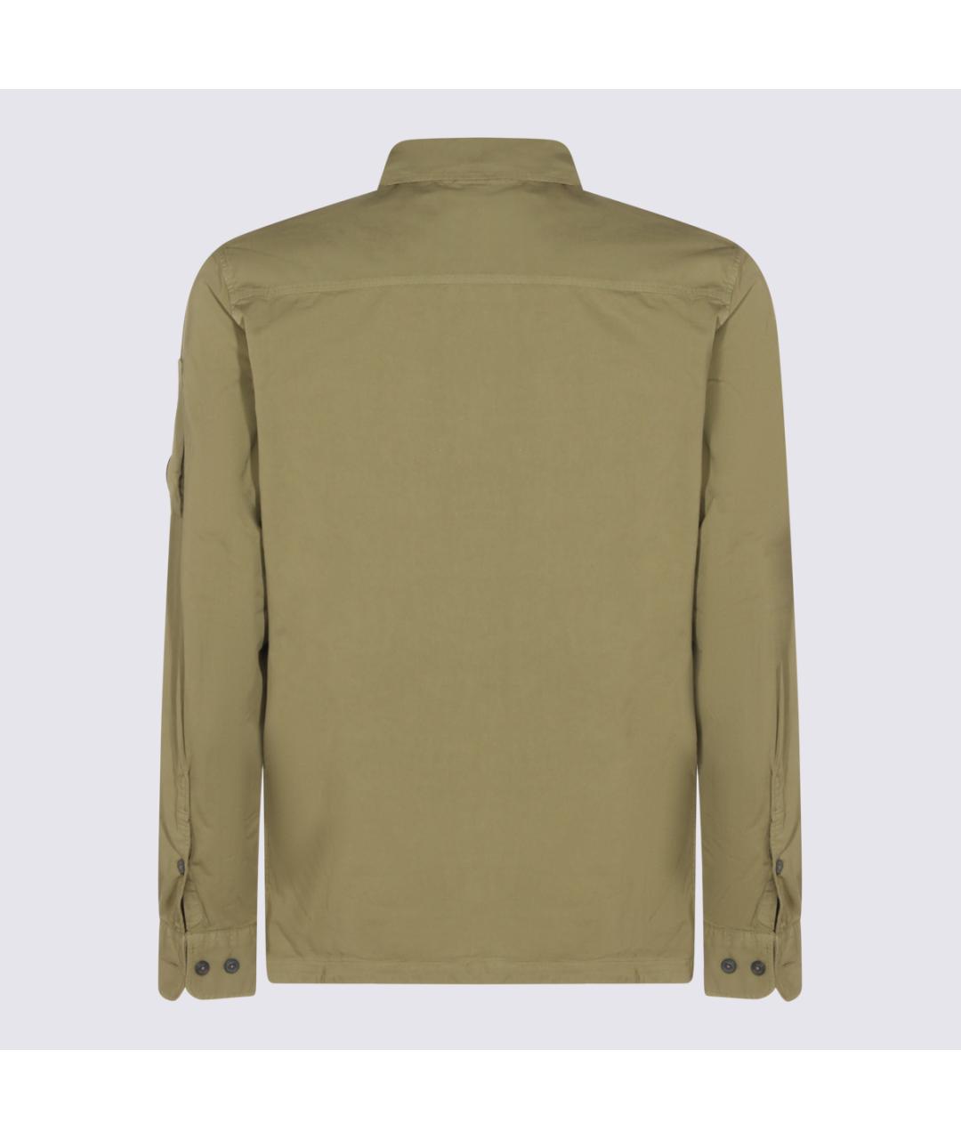 CP COMPANY Зеленая хлопковая куртка, фото 2