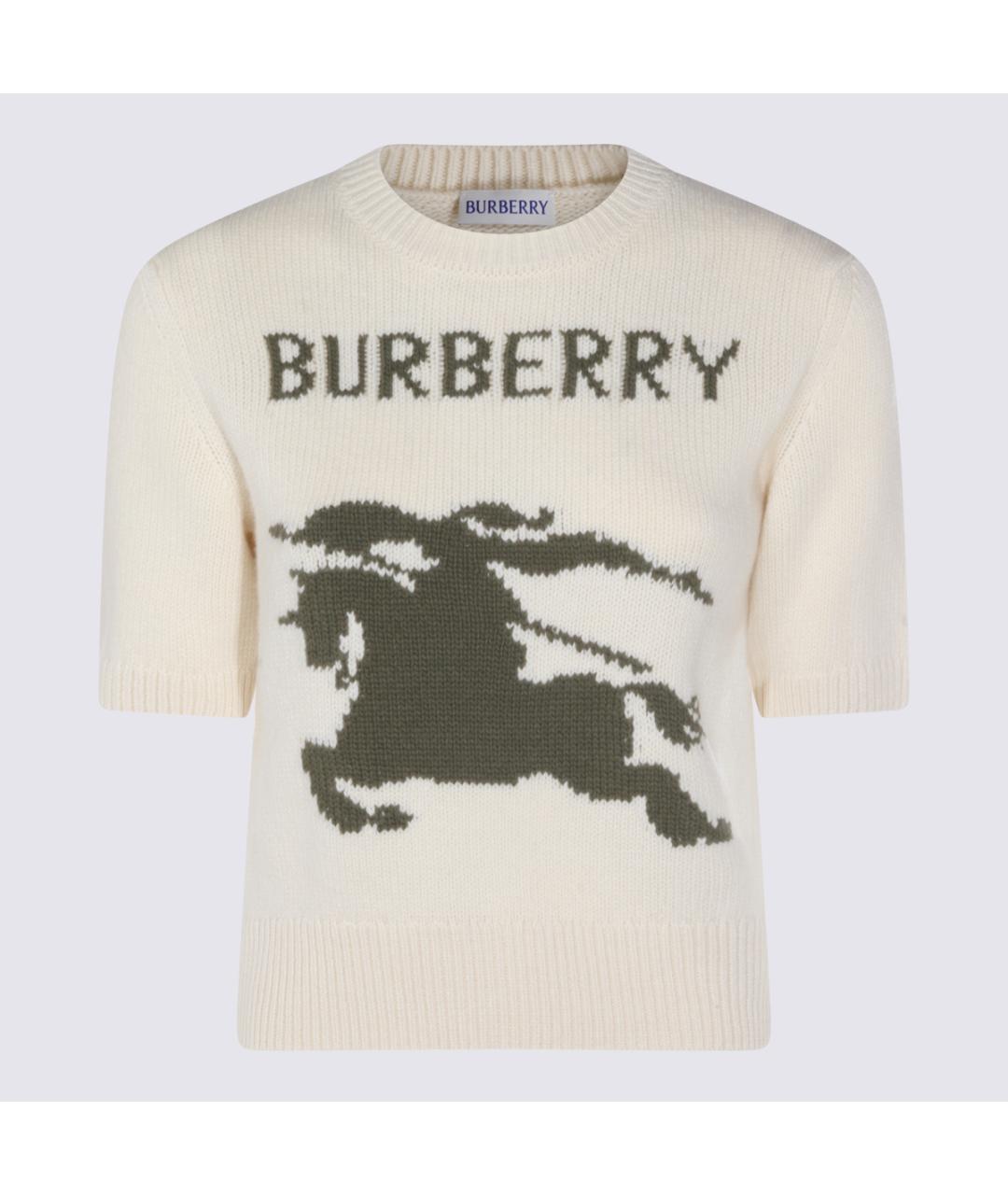 BURBERRY Белый кашемировый джемпер / свитер, фото 4