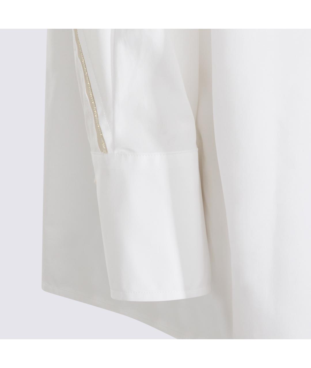 FABIANA FILIPPI Белая хлопковая рубашка, фото 4