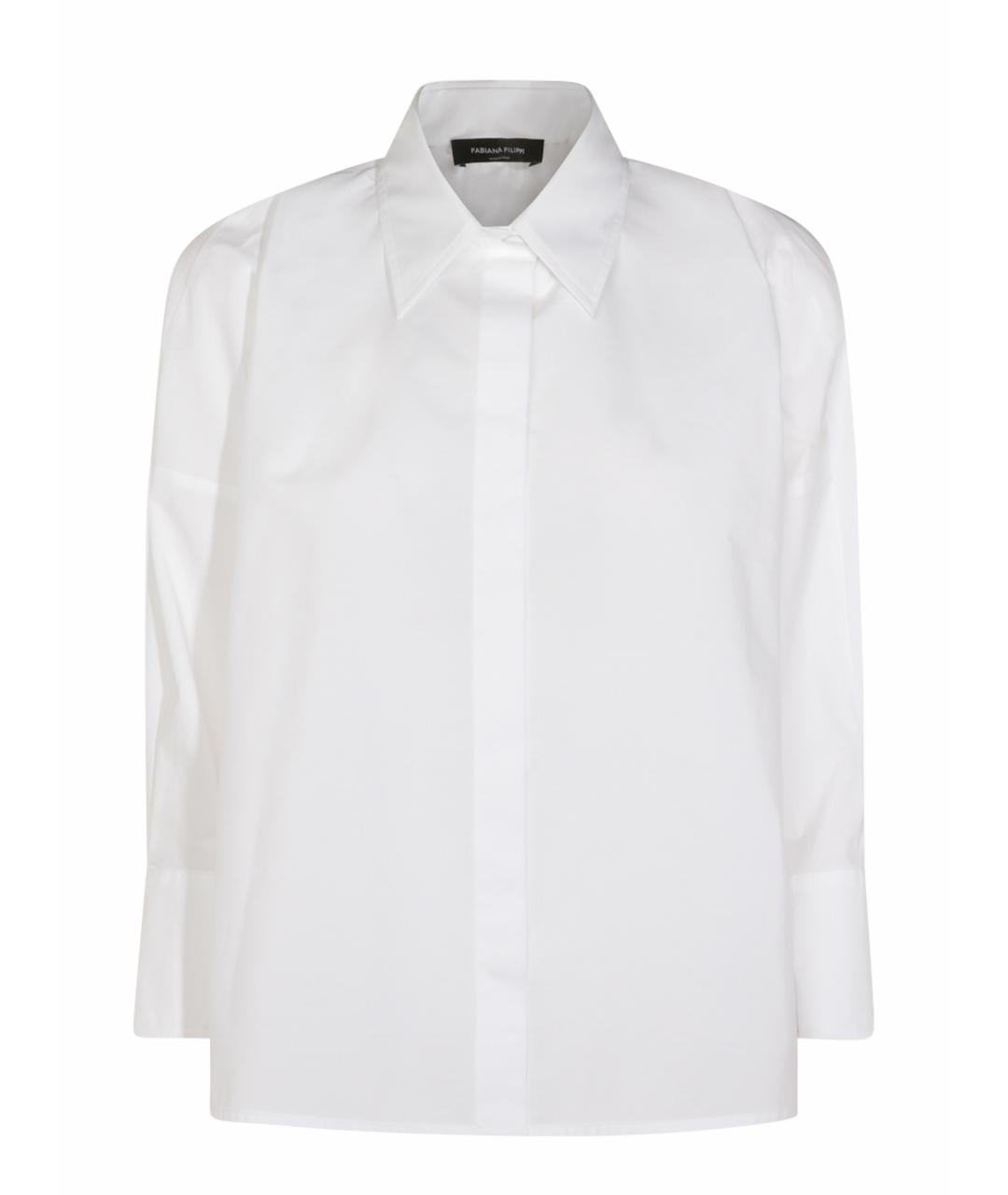 FABIANA FILIPPI Белая хлопковая рубашка, фото 1