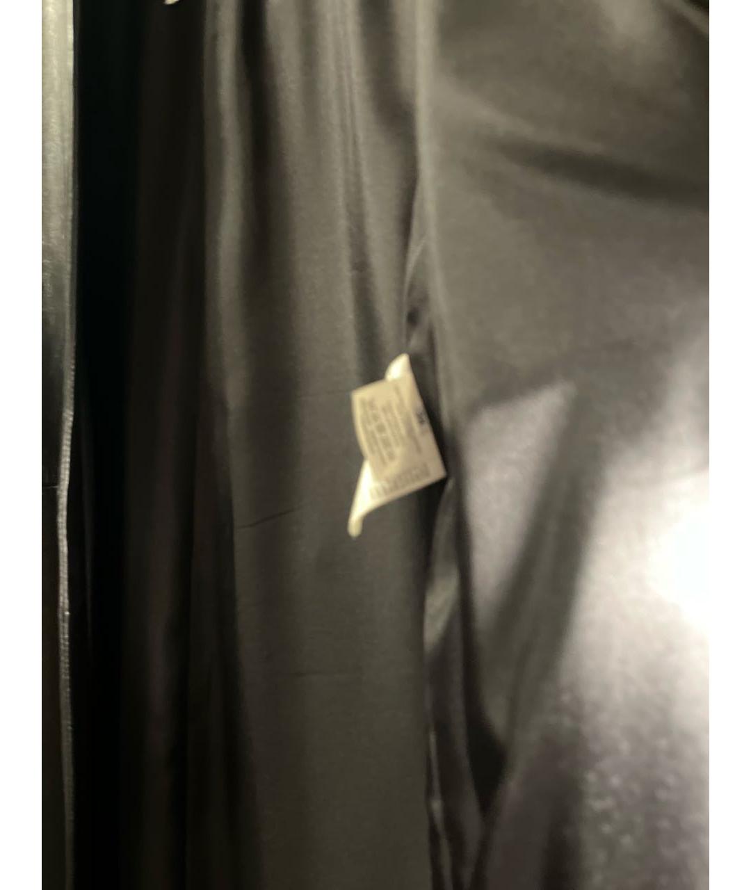 SAINT LAURENT Черный кожаный тренч/плащ, фото 5