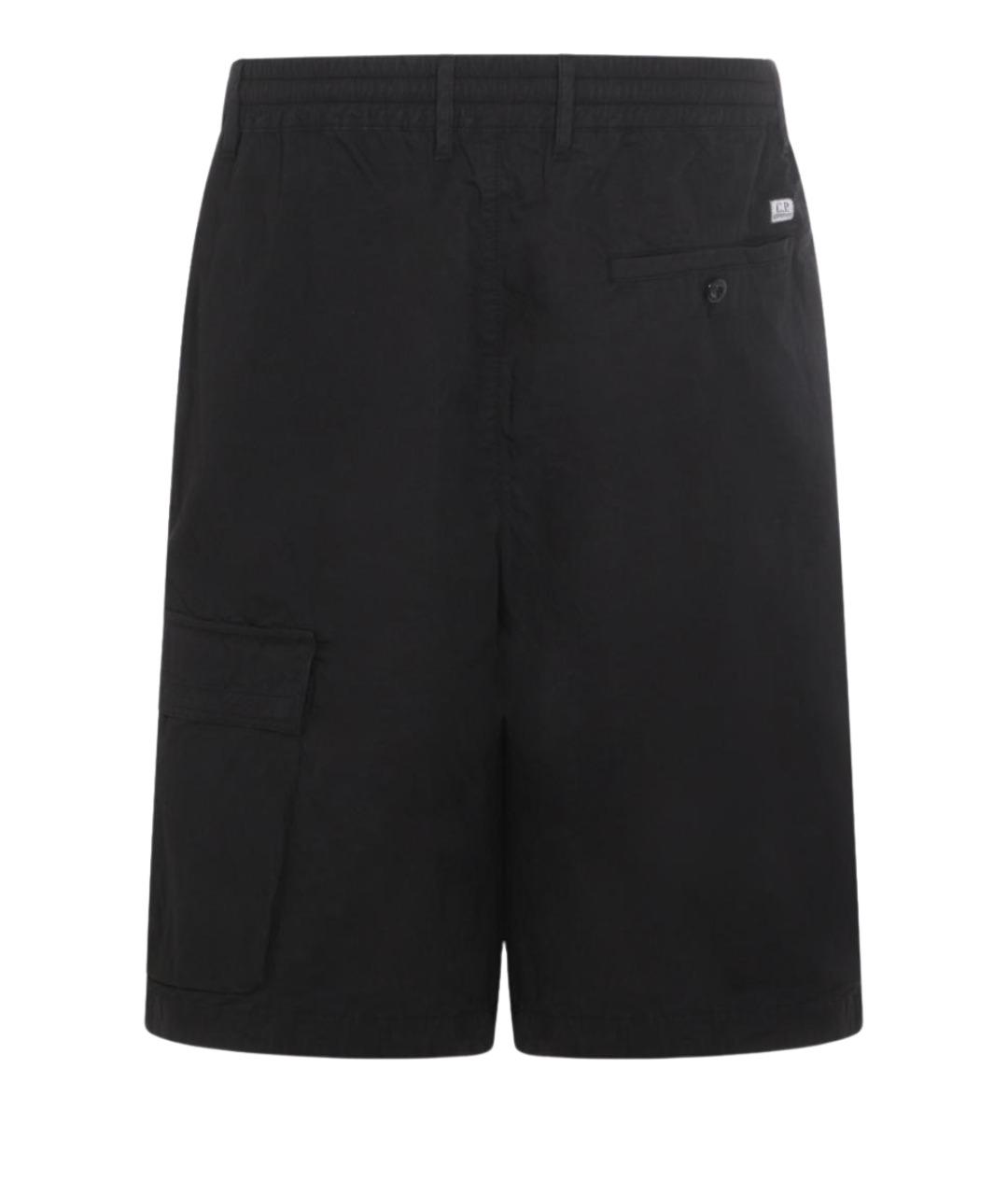 CP COMPANY Черные хлопковые шорты, фото 1