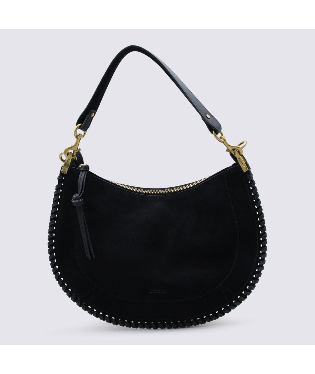 ISABEL MARANT Черная кожаная сумка с короткими ручками, фото 5