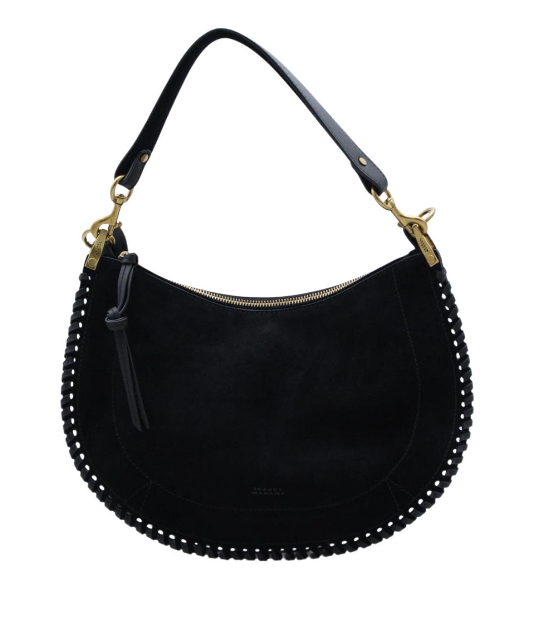 ISABEL MARANT Черная кожаная сумка с короткими ручками, фото 1